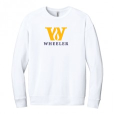 BELLA+CANVAS® Unisex Fleece Drop Shoulder Sweatshirt (White)